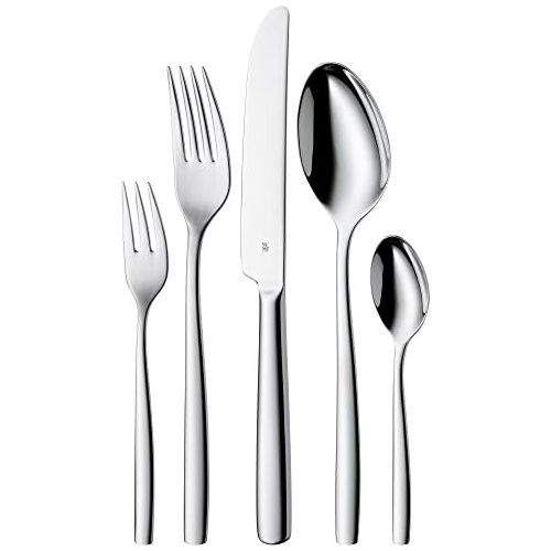 더블유엠에프 WMF Palma cutlery set 6 people, 30 pieces, monobloc knife, Cromargan stainless steel polished, glossy, dishwasher safe