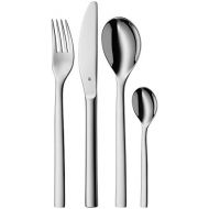 WMF Nuova 4-Piece Cutlery Set for 1 Person Monobloc Knife Polished Cromargan Stainless Steel Dishwasher Safe