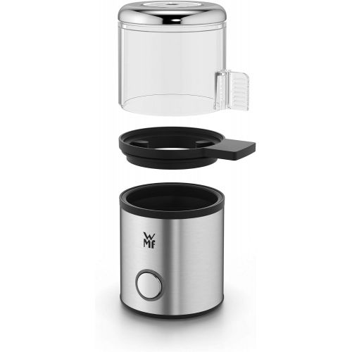 더블유엠에프 WMF KITCHENminis My Egg 1-Egg Cooker, with Egg Cup, Cromargan Matt, Space Saving, with Hardness Settings, 56 W