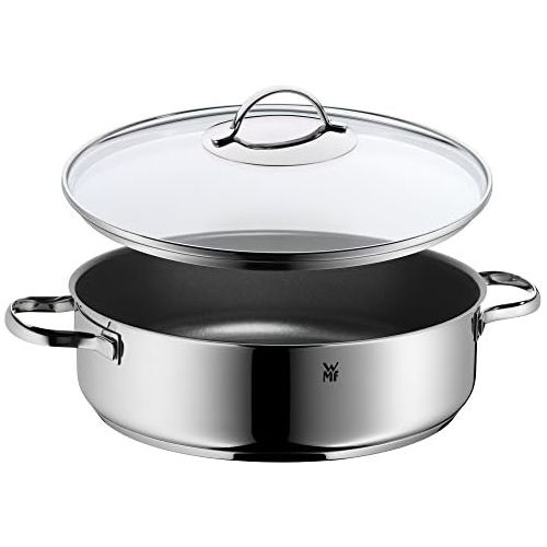 더블유엠에프 WMF 0761406380 Serving and Braising Pan with Glass Lid Diameter 28 cm