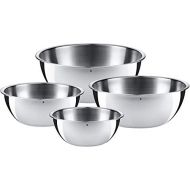 WMF Gourmet Bowl Set for Kitchen 4-Piece Stainless Steel Cromargan Multifunctional Mixing Bowl, Salad Bowl, Serving Bowl, Stackable