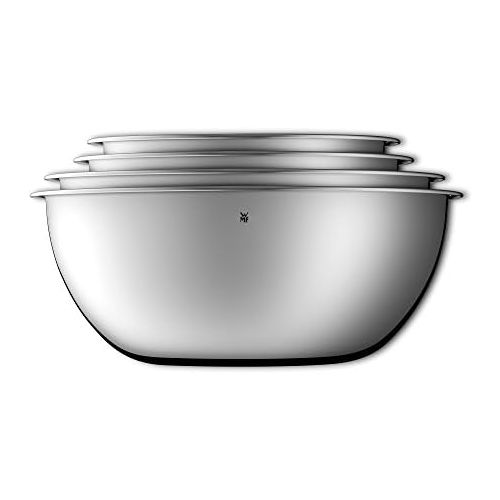 더블유엠에프 WMF Gourmet Bowl Set for Kitchen 4-Piece Stainless Steel Cromargan Multifunctional Mixing Bowl, Salad Bowl, Serving Bowl, Stackable