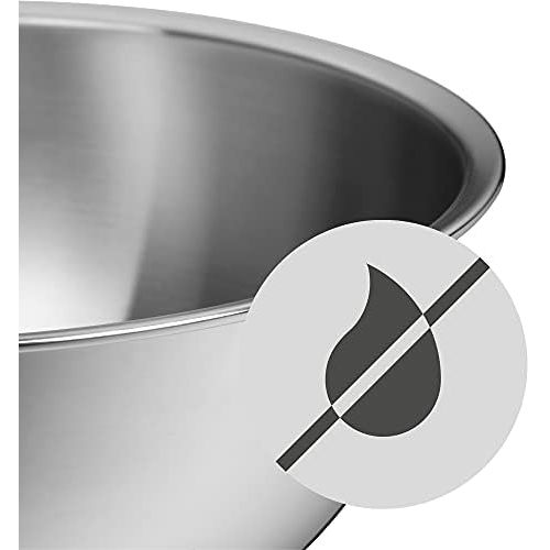 더블유엠에프 WMF Gourmet Bowl Set for Kitchen 4-Piece Stainless Steel Cromargan Multifunctional Mixing Bowl, Salad Bowl, Serving Bowl, Stackable