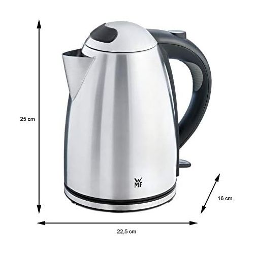 더블유엠에프 WMF Stelio kettle stainless steel, 1.7l, with filter, 2400W, wireless, illuminated water level indicator, lime water filter, cromargan matt