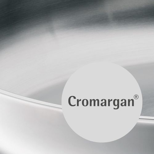 더블유엠에프 WMF Profi Frying Pan 28 cm Cromargan Stainless Steel Uncoated Induction Oven Safe, silver, 28 cm