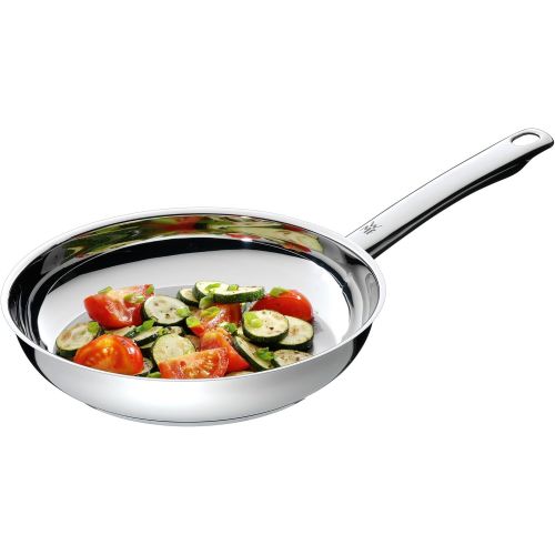 더블유엠에프 WMF Profi Frying Pan 28 cm Cromargan Stainless Steel Uncoated Induction Oven Safe, silver, 28 cm