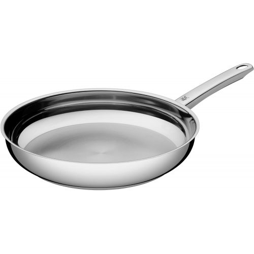 더블유엠에프 WMF Profi Frying Pan 28 cm Cromargan Stainless Steel Uncoated Induction Oven Safe, silver, 28 cm