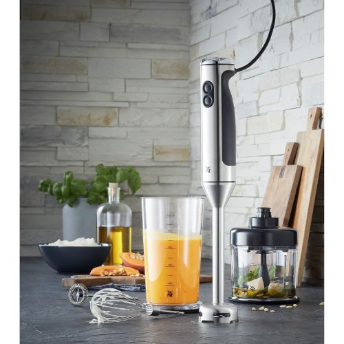 더블유엠에프 [아마존베스트]WMF Lineo 4-in-1 Stabmixer - Stabmixer, Edelstahlfuss, 700 Watt Leistung, up to 13.000 Umdrehungen/Minute, stufenlose Geschwindigkeitsregelung, Turbostufe, milk frother, Schneebesen