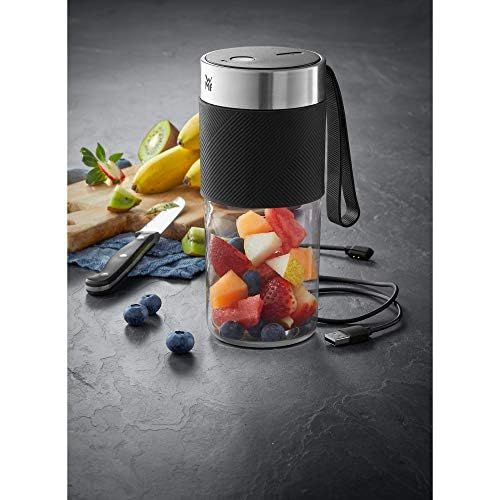 더블유엠에프 [아마존베스트]WMF Kuechenminis Mix on the Go 300ml Mini Mixer to Go USB Mixer Smoothie Maker Rechargeable Personal Blender Portable Mixer for Smoothies Shakes