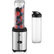 [아마존베스트]WMF Kult X Mix & Go Smoothie Mini Blender / Maker, 300 Watt, with 2 blender jars / bottle 0,6l, Tritan bottle, BPA-free, shatterproof