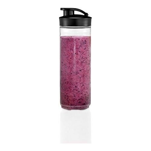 더블유엠에프 [아마존베스트]WMF Kult X Mix & Go Smoothie Mini Blender / Maker, 300 Watt, with 2 blender jars / bottle 0,6l, Tritan bottle, BPA-free, shatterproof