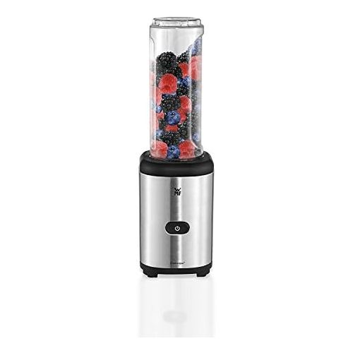 더블유엠에프 [아마존베스트]WMF Kult X Mix & Go Smoothie Mini Blender / Maker, 300 Watt, with 2 blender jars / bottle 0,6l, Tritan bottle, BPA-free, shatterproof