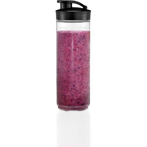 더블유엠에프 [아마존베스트]WMF Kult X Mix & Go Smoothie Mini Blender / Maker, 300 Watt, with 2 blender jars / bottle 0,6l, Tritan bottle, BPA-free, shatterproof