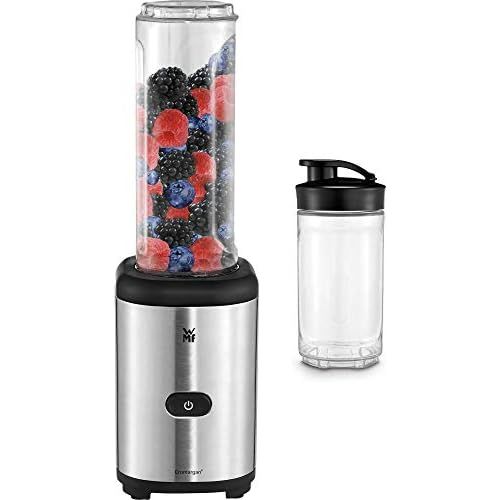 더블유엠에프 [아마존베스트]WMF Kult Mix & Go Smoothie Mini Blender, Smoothie Maker, 300 Watt, Tritan Bottle, Silver + Kult X Mix & Go Bottle 0.3 l, fits for KULT X Mix & Go, BPA-free, shatterproof