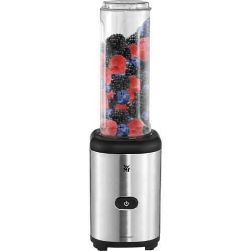 더블유엠에프 [아마존베스트]WMF Kult Mix & Go Smoothie Mini Blender, Smoothie Maker, 300 Watt, Tritan Bottle, Silver + Kult X Mix & Go Bottle 0.3 l, fits for KULT X Mix & Go, BPA-free, shatterproof