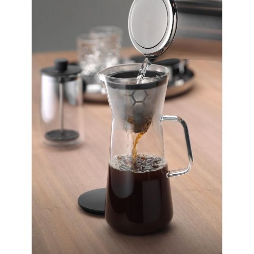 더블유엠에프 [아마존베스트]WMF CoffeeTime Pour Over Coffee Maker 900 ml for 6 Cups AromaHoneycomb Filter Jug Height 27 cm Heat Resistant Glass Coffee Pot