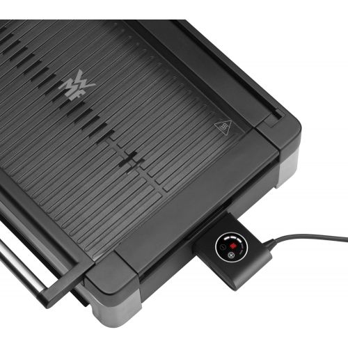 더블유엠에프 [아마존베스트]Wmf Lono Electric Table Grill, with Glass Lid, Coated Grill Plate, 2200 Watt, Matt, Stainless Steel