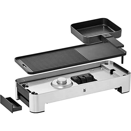 더블유엠에프 [아마존베스트]WMF KUECHENminis table grill for 2, electric grill with compact grill surface and variable temperature setting, 1000 W