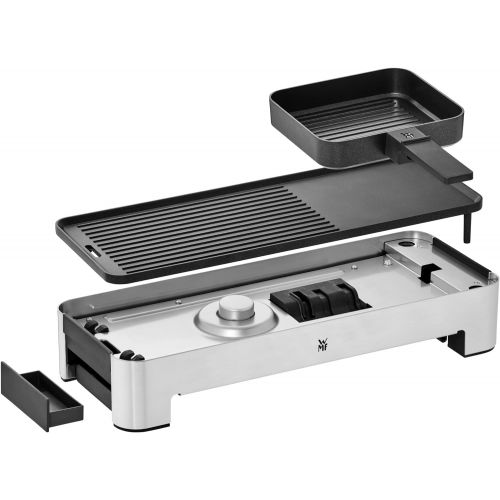 더블유엠에프 [아마존베스트]WMF KUECHENminis table grill for 2, electric grill with compact grill surface and variable temperature setting, 1000 W