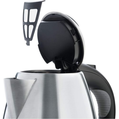 더블유엠에프 [아마존베스트]WMF Stelio kettle stainless steel, 1.7l, with filter, 2400W, wireless, illuminated water level indicator, lime water filter, cromargan matt