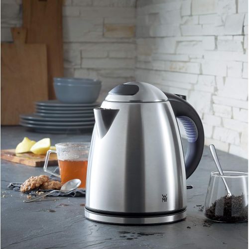 더블유엠에프 [아마존베스트]WMF Stelio stainless steel kettle, 1.2l, with filter, 2400 W, wireless, illuminated water level indicator, lime water filter, matt cromargan