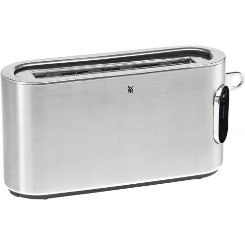 더블유엠에프 [아마존베스트]WMF Lumero Toaster Long Slot with Roll Attachment, 2 Slices, XXL, One-sided Toasting, 1 Disc Button, 10 Tanning Levels, Toaster Matte Stainless Steel