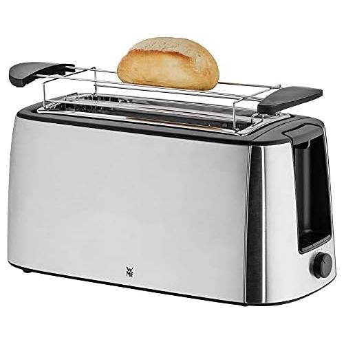 더블유엠에프 [아마존베스트]WMF Bueno Pro Toaster, Long Slot, Double Slot for 4 Slices of Toast or 2 Slices of Bread, XXL Toast, Warm-up Function, 6 Browning Levels, Matt Stainless Steel