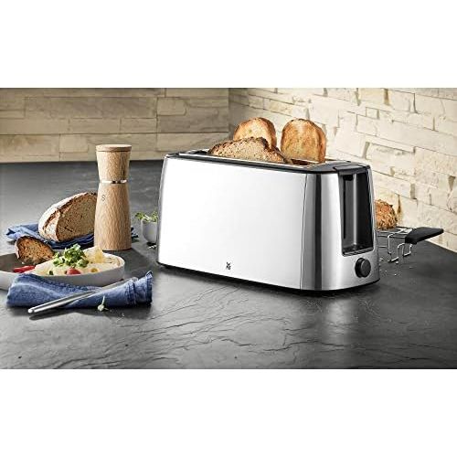 더블유엠에프 [아마존베스트]WMF Bueno Pro Toaster, Long Slot, Double Slot for 4 Slices of Toast or 2 Slices of Bread, XXL Toast, Warm-up Function, 6 Browning Levels, Matt Stainless Steel