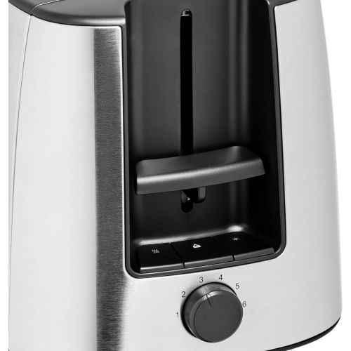 더블유엠에프 [아마존베스트]WMF Bueno Pro Toaster, Long Slot, Double Slot for 4 Slices of Toast or 2 Slices of Bread, XXL Toast, Warm-up Function, 6 Browning Levels, Matt Stainless Steel