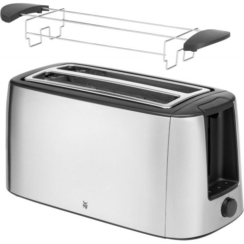 더블유엠에프 [아마존베스트]WMF Bueno Pro Toaster, Long Slot, Double Slot for 4 Slices of Toast or 2 Slices of Bread, XXL Toast, Warm-up Function, 6 Browning Levels, Matt Stainless Steel