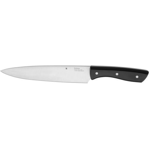 더블유엠에프 [아마존베스트]WMF Knife block with knife set, 10 pieces, kitchen knife set with knife holder, 7 sharp knives, 1 pair of scissors, 1 knife sharpener, bamboo block, special blade steel.