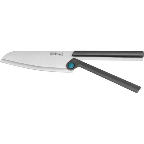 더블유엠에프 [아마존베스트]WMF Touch chefs knife, knife with protective cover, special blade steel non-stick coated, sharp, 20 cm, black