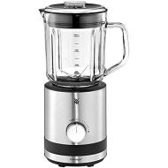 WMF Kitchen Nminis Compact Blender, 0,8 l, 400 Watt, Glass Jug, Cromargan Matte/Silver