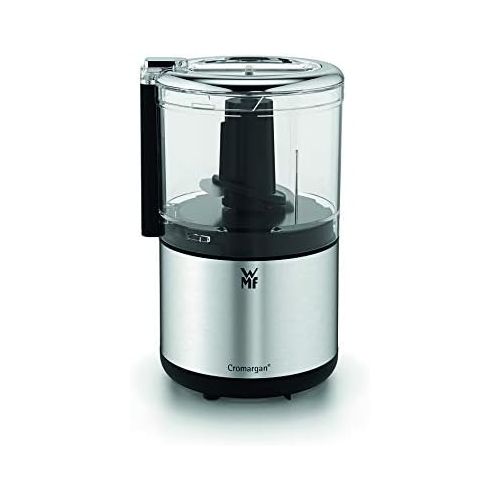 더블유엠에프 WMF KUECHENminis Cromargan Matt Space Saving Multi Chopper with One Handed Operation and Removable Container (0.3L) 65 W