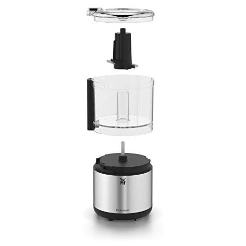 더블유엠에프 WMF KUECHENminis Cromargan Matt Space Saving Multi Chopper with One Handed Operation and Removable Container (0.3L) 65 W