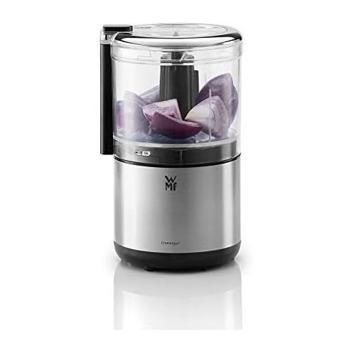 더블유엠에프 WMF KUECHENminis Cromargan Matt Space Saving Multi Chopper with One Handed Operation and Removable Container (0.3L) 65 W