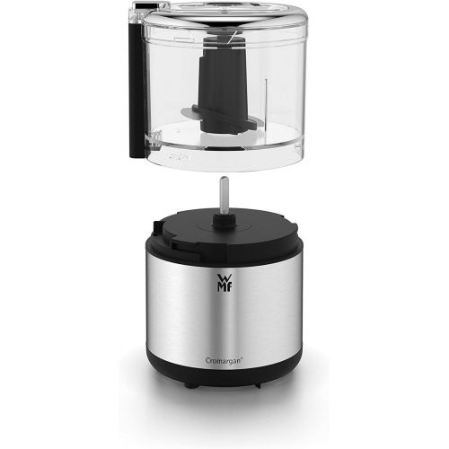 더블유엠에프 WMF KUECHENminis Cromargan Matt Space Saving Multi Chopper with One Handed Operation and Removable Container (0.3L) 65 W