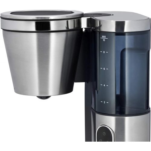 더블유엠에프 WMF Lumero Coffee Maker with Thermos Flask, Filter Coffee, 8 Cups, Removable Water Tank, Touch Display, Drip Stop, Swivel Filter, Automatic Shut Off, 800 W