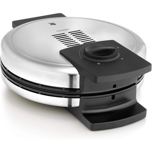 더블유엠에프 WMF Lono Waffle Iron Edition, Heart Waffle Iron, Continuously Adjustable Browning Degree, Matte Stainless Steel & Lono Crepes Maker Creperie with Spatula and Dough Distributor, 160