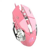 WMLIFE Wired Gaming Mouse, Metal Texture Mechanical Cool Shape,Cool Light Backlit, Four-Speed Optical Engine Switching, Up to 3200DPI,Comfortable Grip Ergonomic Optical USB Gaming Mice (P