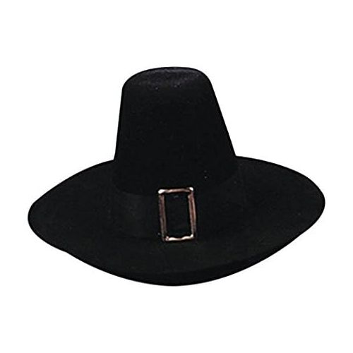  할로윈 용품WMU Distortions Unlimited Halloween Party Pilgrim Puritan Hat - Medium Black