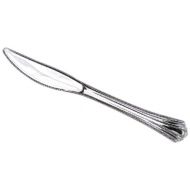 WNA Reflections Grand Heavyweight Plastic Knife, 8-Inch, Silver (600-Count)