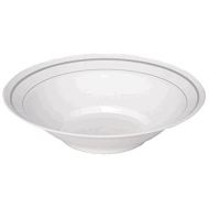 WNA MPBWL10WSLVR Masterpiece Round Bowl, 10 oz, White with Silver Printed (Pack of 150)