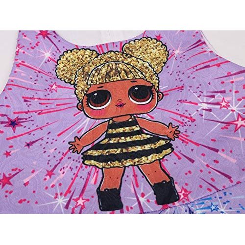  WNQY Girls Surprise Princess Dress up Doll Digital Print Party Gown Dress for Doll Surprised