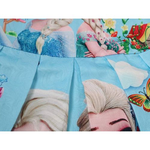  WNQY Princess Elsa Role Play Costume Party Dress Little Girls Cosplay Dress up