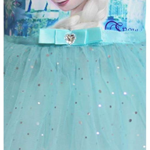  WNQY Toddler Cartoon Party Costume Little Girls Princess Elsa Gown Dress