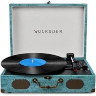 WOCKODER Record Player Turntables for Vinyl Records Suitcase Portable Record Player with Speakers Vinyl Record Player Wireless Turntable Vinyl Player Vintage Record Player Support USB SD Ph