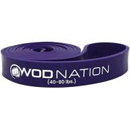 WOD Nation Pull up Assistance Bands Best for Pullup Assist, Chin Ups, Resistance Band Exercise, Stretch, Mobility Bench Work & Serious Fitness - Single Band 41 inch Straps