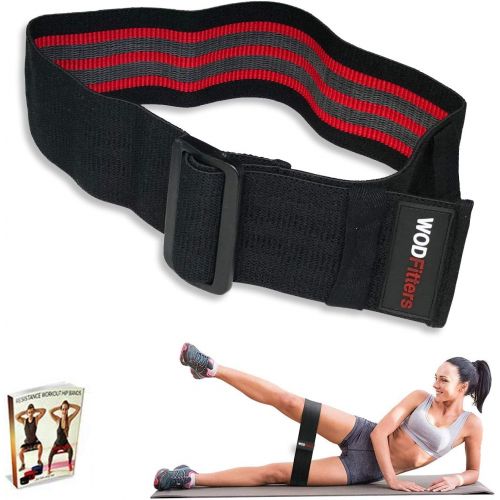  [아마존 핫딜]  [아마존핫딜]WODFitters Adjustable Non-Slip Hip Resistance Band Circle - Fabric Hip Band Replaces Several Resistance Bands with Just One - Adjustable to Your Fitness Level with a Simple Buckle- Adjustable