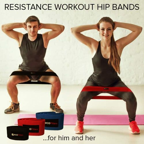  [아마존 핫딜]  [아마존핫딜]WODFitters Hip Resistance Bands - Fabric Hip Bands - Cotton Non-Slip Hip Thruster Loop Band Set - for Glute Activation, Booty Exercise and Fitness Workout - 3 Different Strength Elastic Hip B